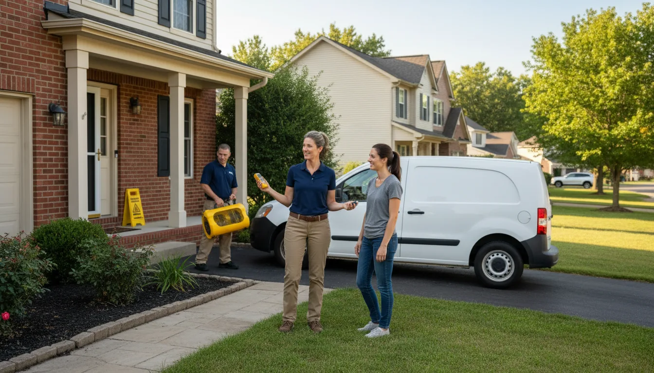 Water restoration image for Dehumidification And Cleanup Services in Rayville, MO